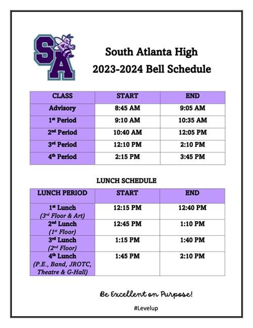 23-24 Bell Schedule